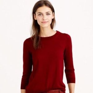 J. Crew tippi sweater in maroon